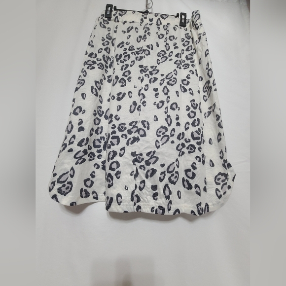 Tickle Teal White/ Gray Cheetah Print Skirt Size - Picture 3 of 5